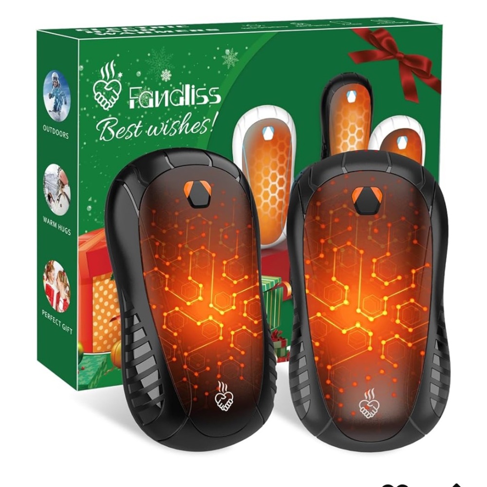 Hand Warmers Rechargeable 2 Pack, 2024 Upgraded Electric Portable Hand Warmers